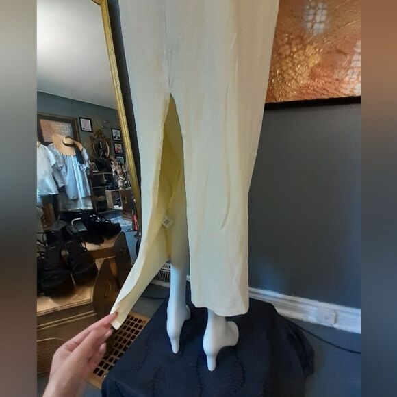 Zara NWT 100% Cotton Butter Yellow Maxi Skirt - Picture 5 of 12